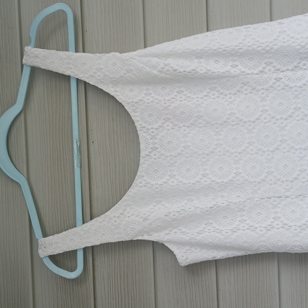 $198 Lilly Pulitzer White Sevilla Lace Sleeveless Dress - Picture 2 of 8